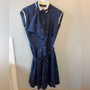 Vintage Manhattan Lady polka dot dress with pockets